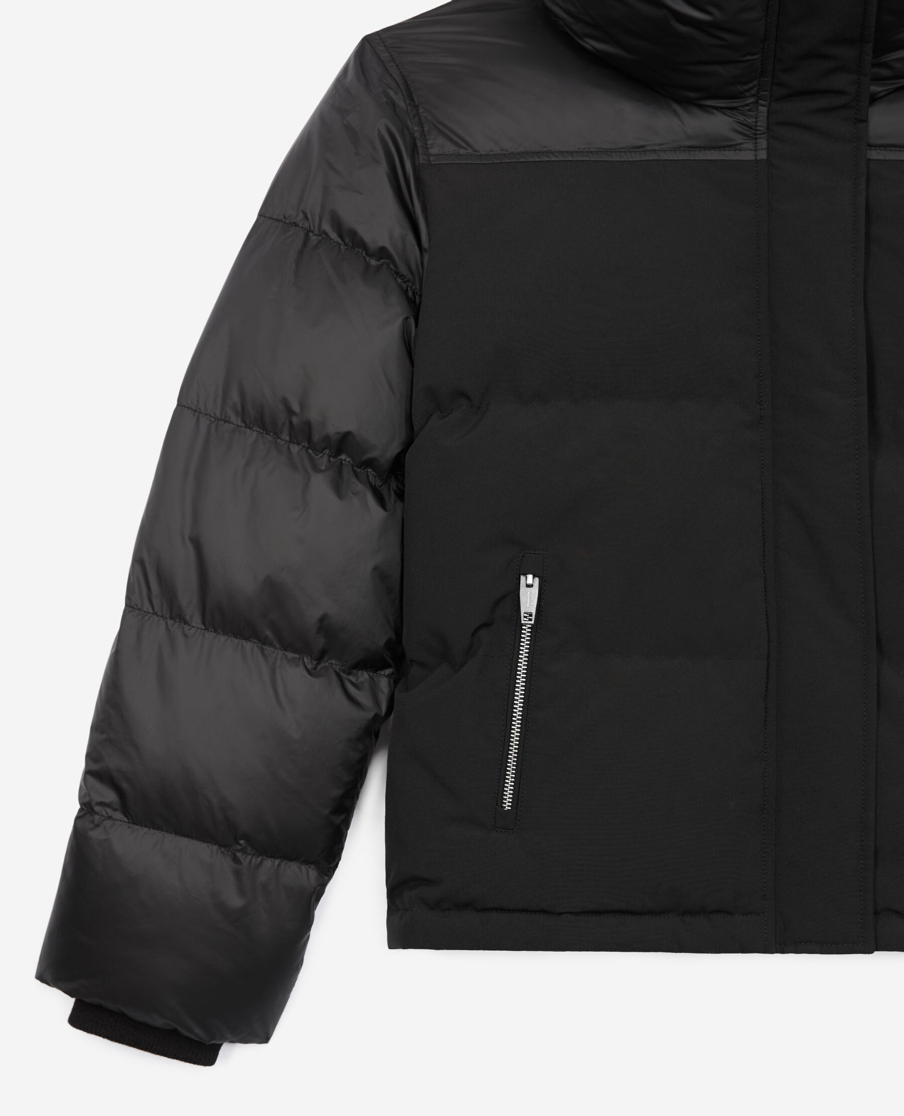 Fendi black nylon down jacket top