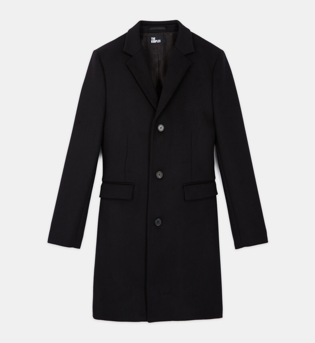 Long wool coat with leopard lining The Kooples
