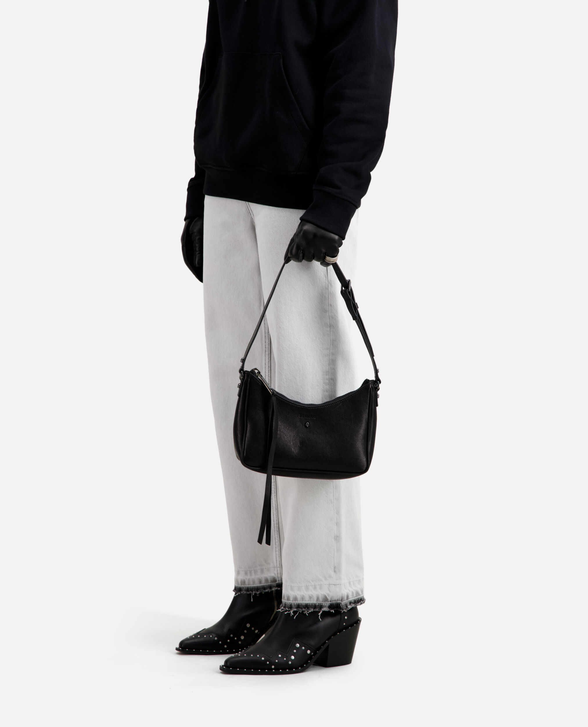 Jade leather shoulder bag sales