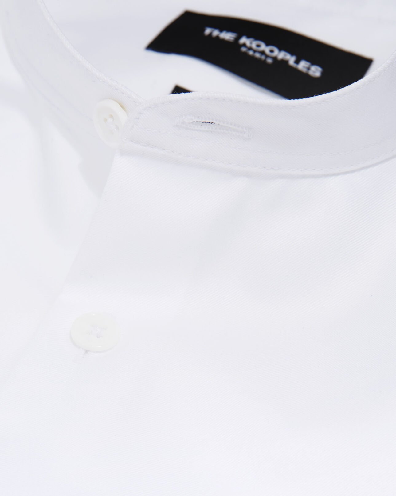The Kooples HOMME WHITE chemise col officier