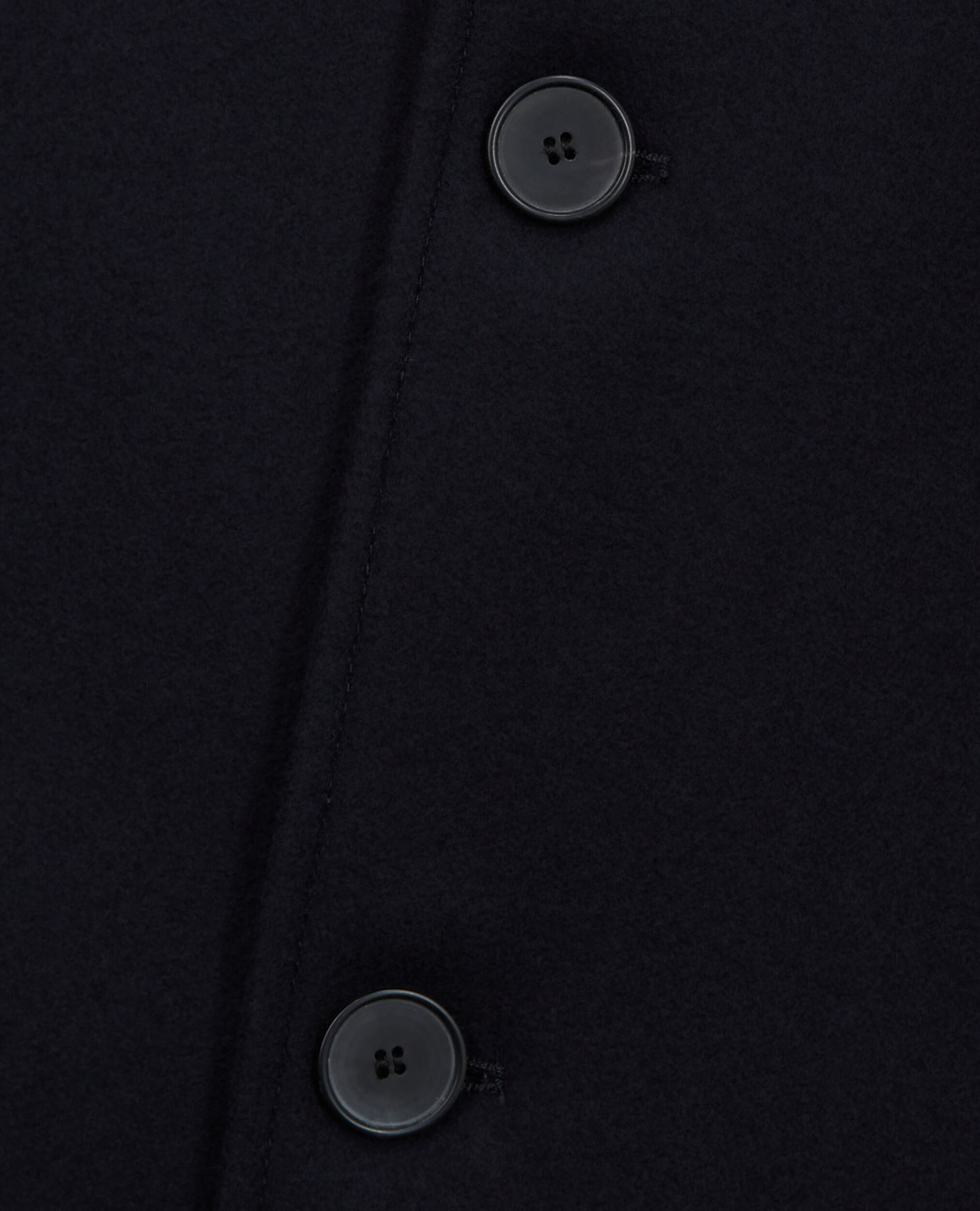 Long black wool coat, BLACK, hi-res image number null