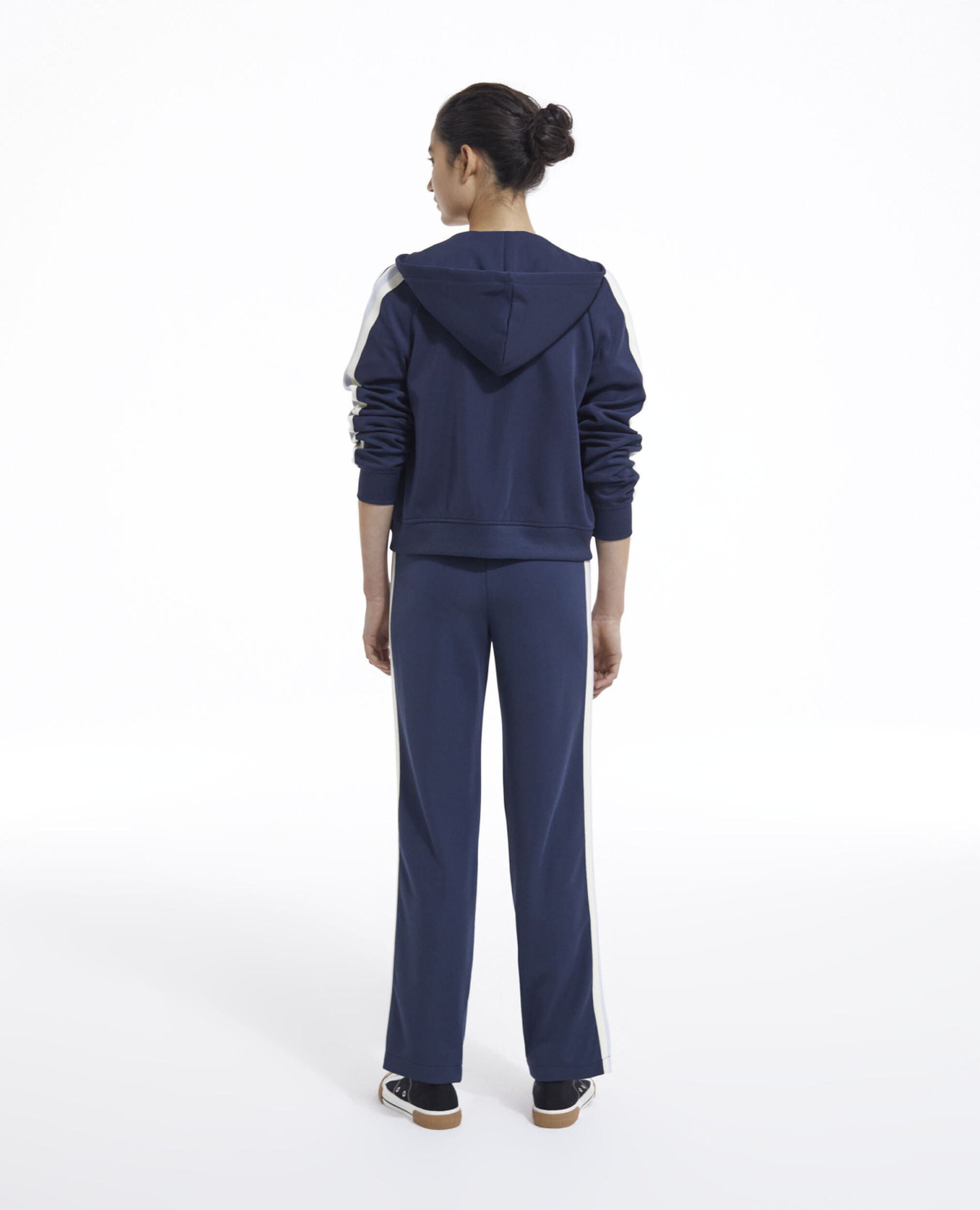 Navy blue zip-up sweatshirt, NAVY, hi-res image number null