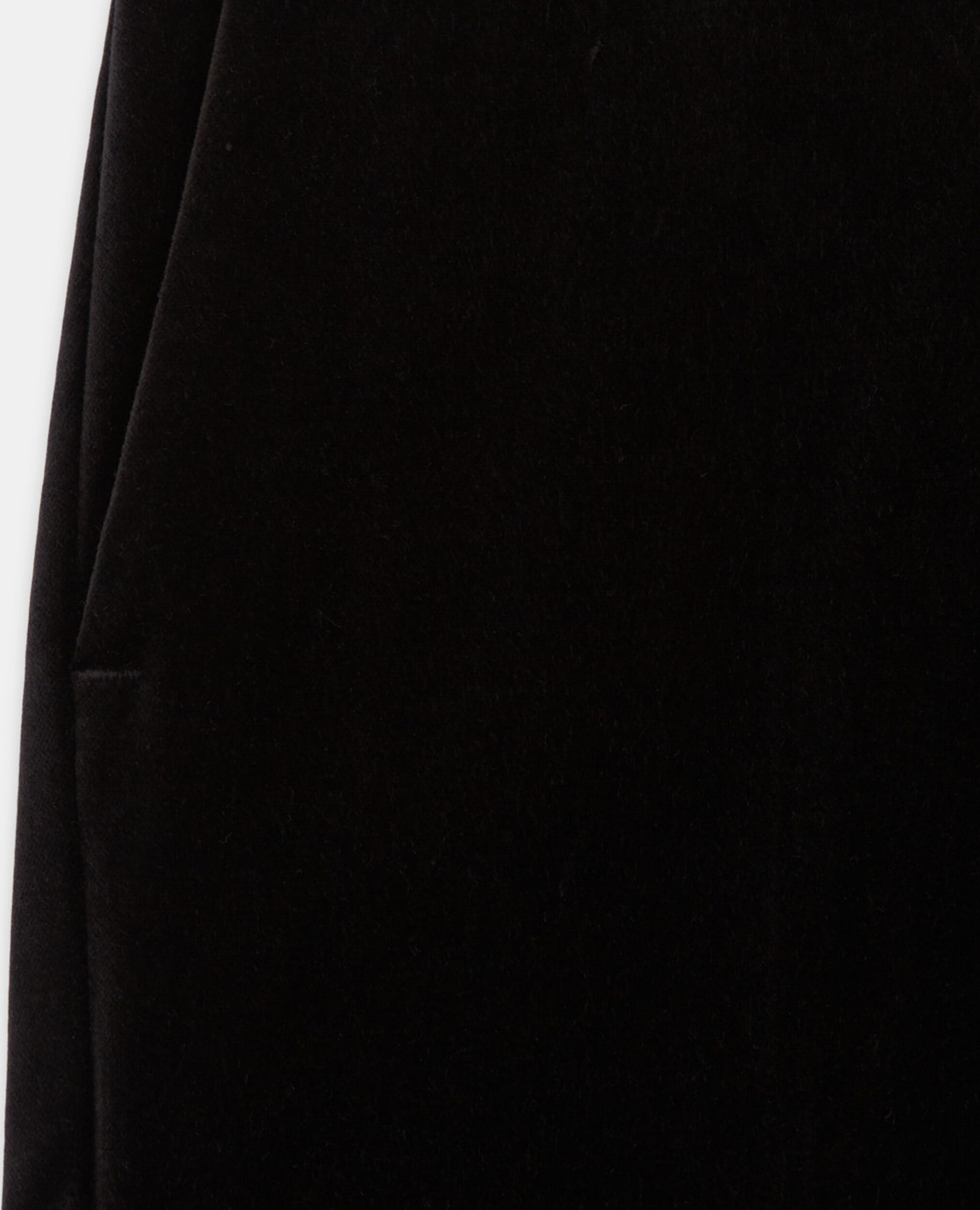 Schwarze ausgestellte Anzughose aus Velours |  The Kooples, BLACK, hi-res image number null