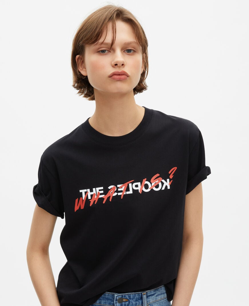 The Kooples FEMME BLACK t-shirt what is noir