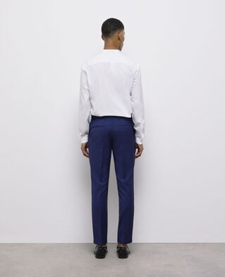 The Kooples HOMBRE NAVY pantalón traje micromotivo azul marino