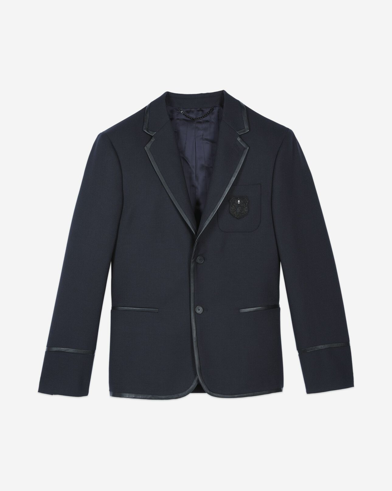 The Kooples HOMME DARK NAVY veste en laine mélangée bleu marine