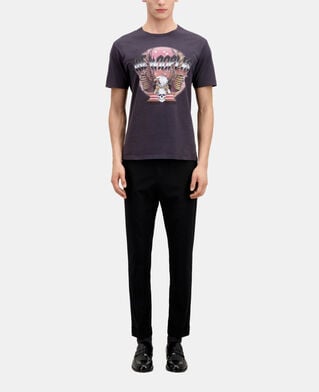 The Kooples HOMME CARBONE t-shirt avec sérigraphie gris