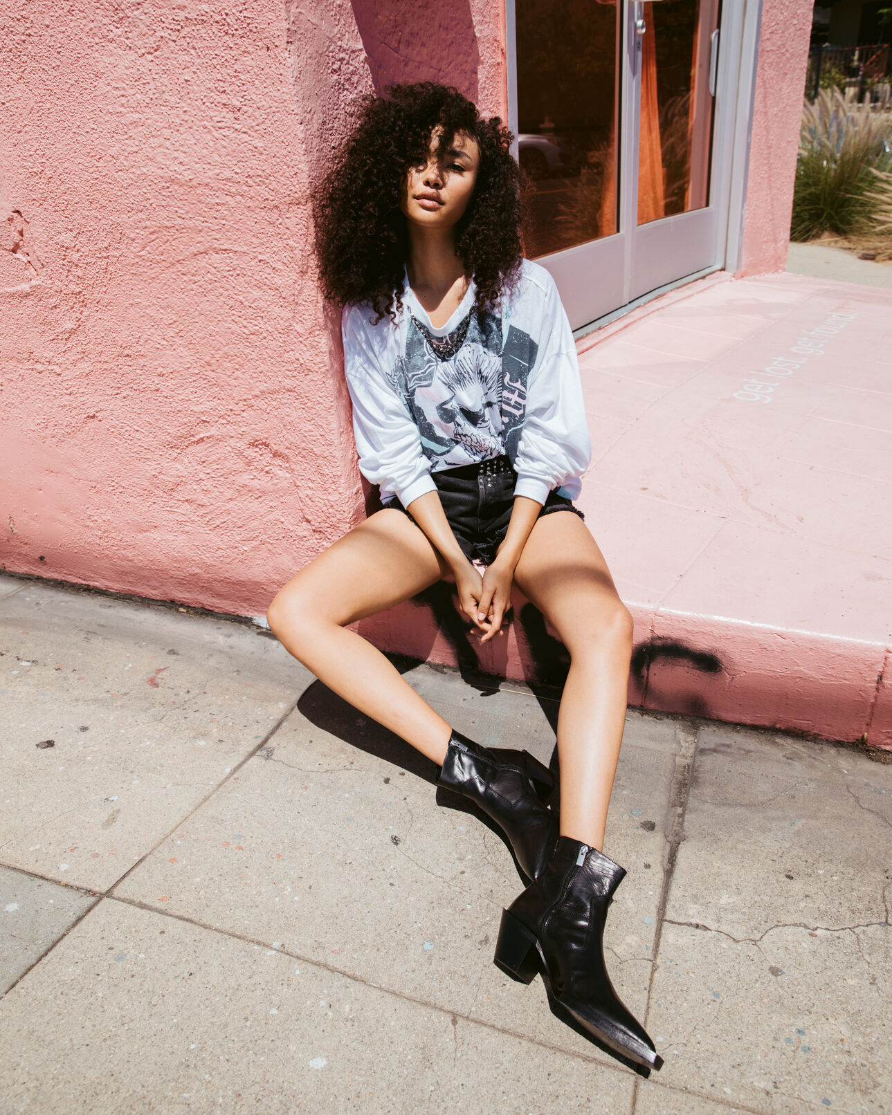 The Kooples WOMEN BLACK western-style black leather ankle boots