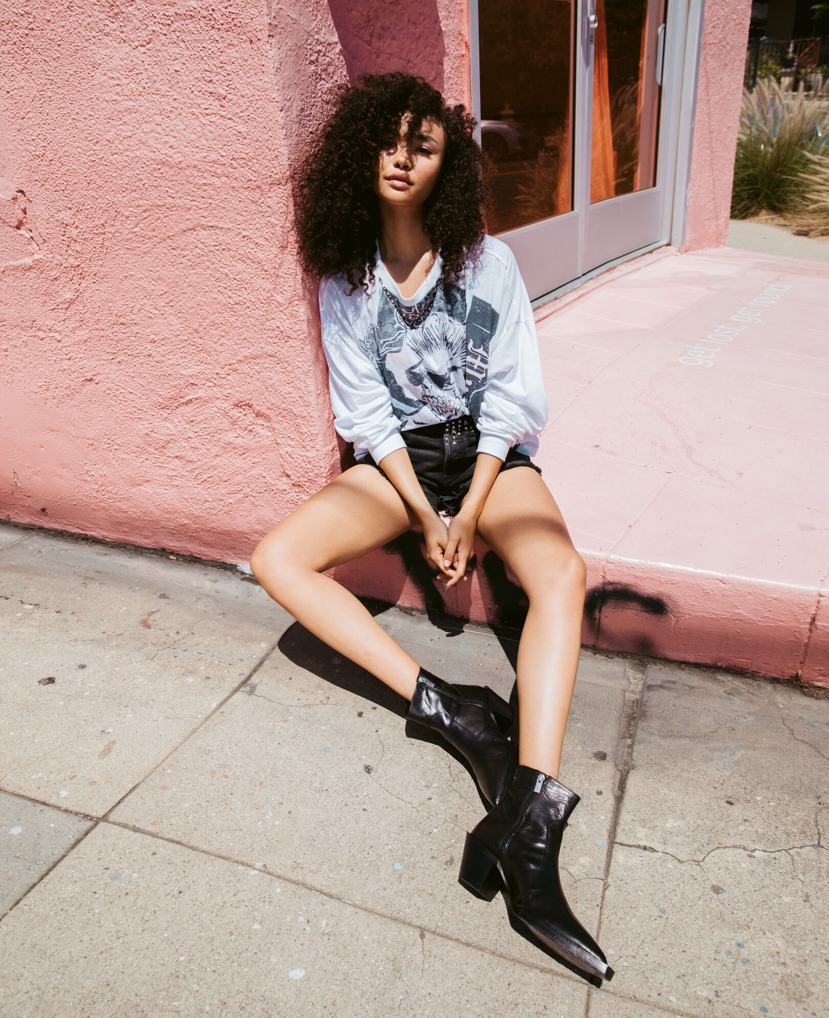 The Kooples WOMEN BLACK western-style black leather ankle boots