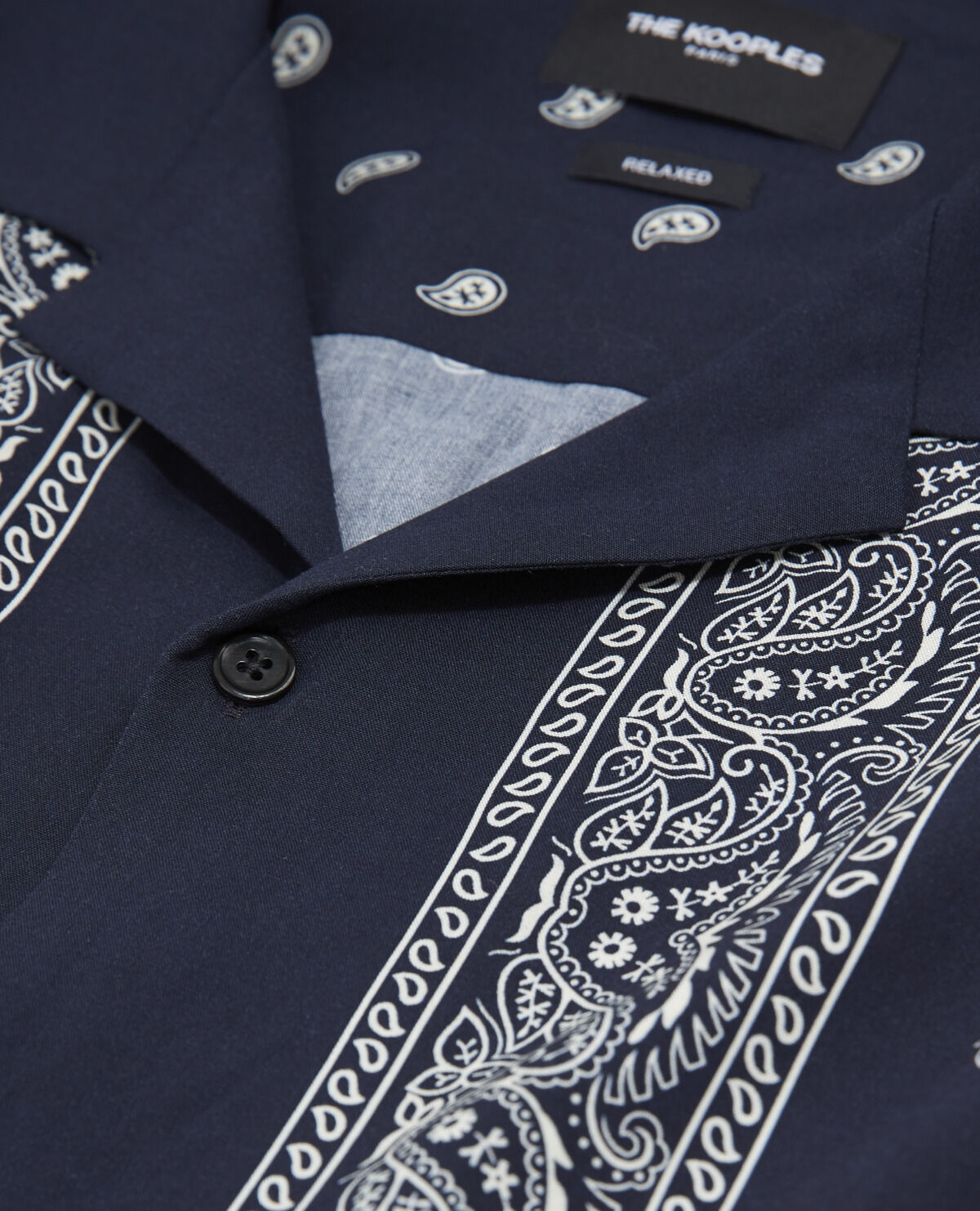 Navy blue bandana shirt hotsell