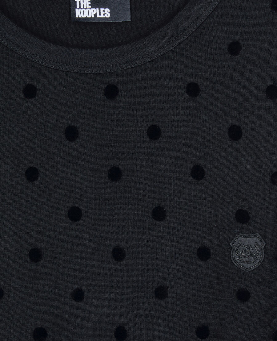 The Kooples FEMME BLACK t-shirt manches longues noir