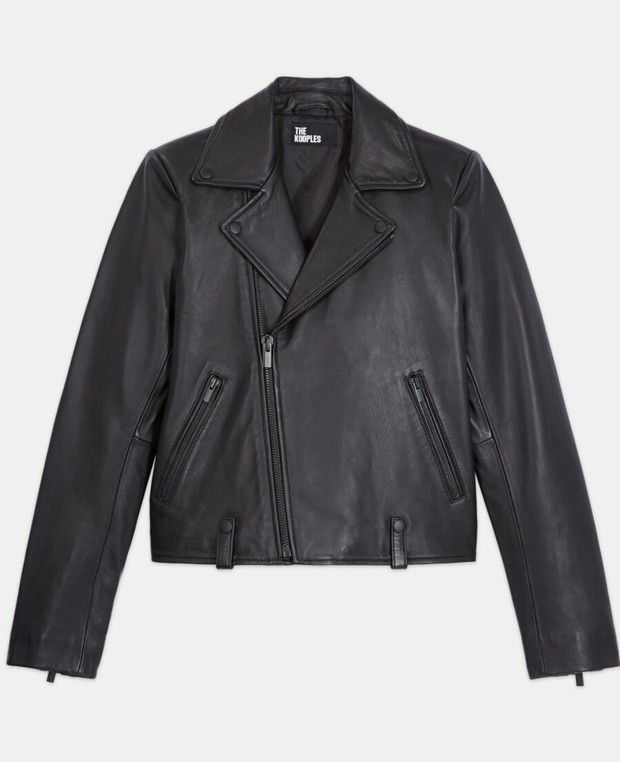 Chaqueta negra piel para | Kooples - España