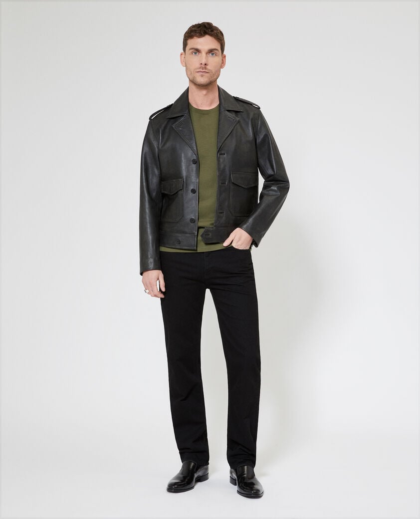 The Kooples HERREN FORET t-shirt mit wappen the kooples khaki