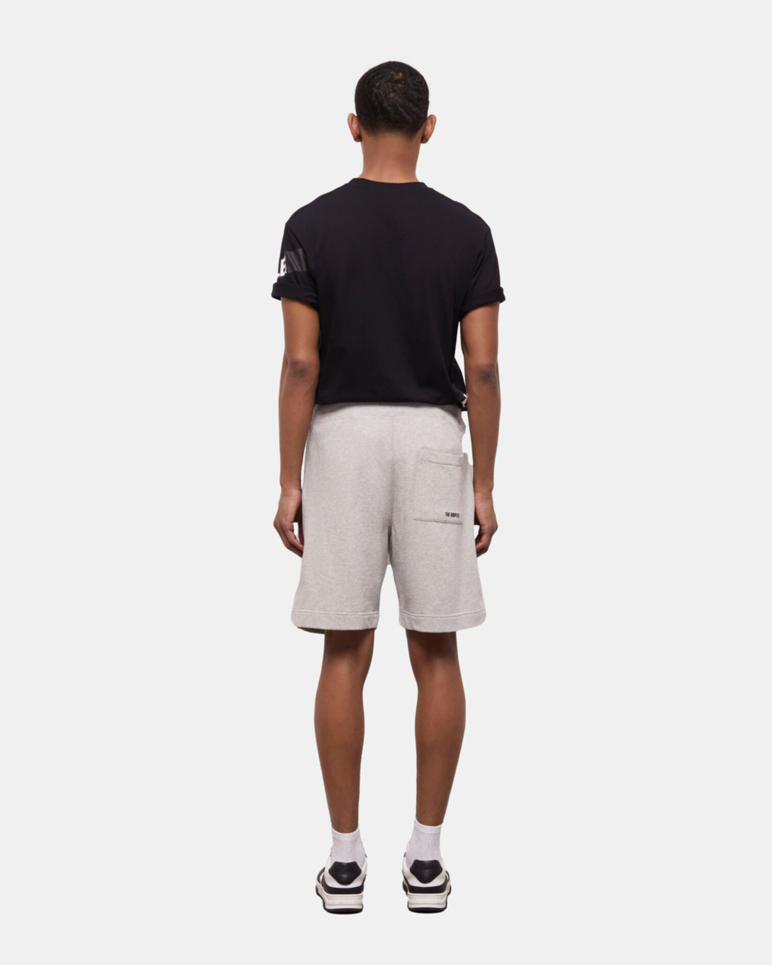 Light gray fleece shorts, GRIS CLAIR, hi-res image number null