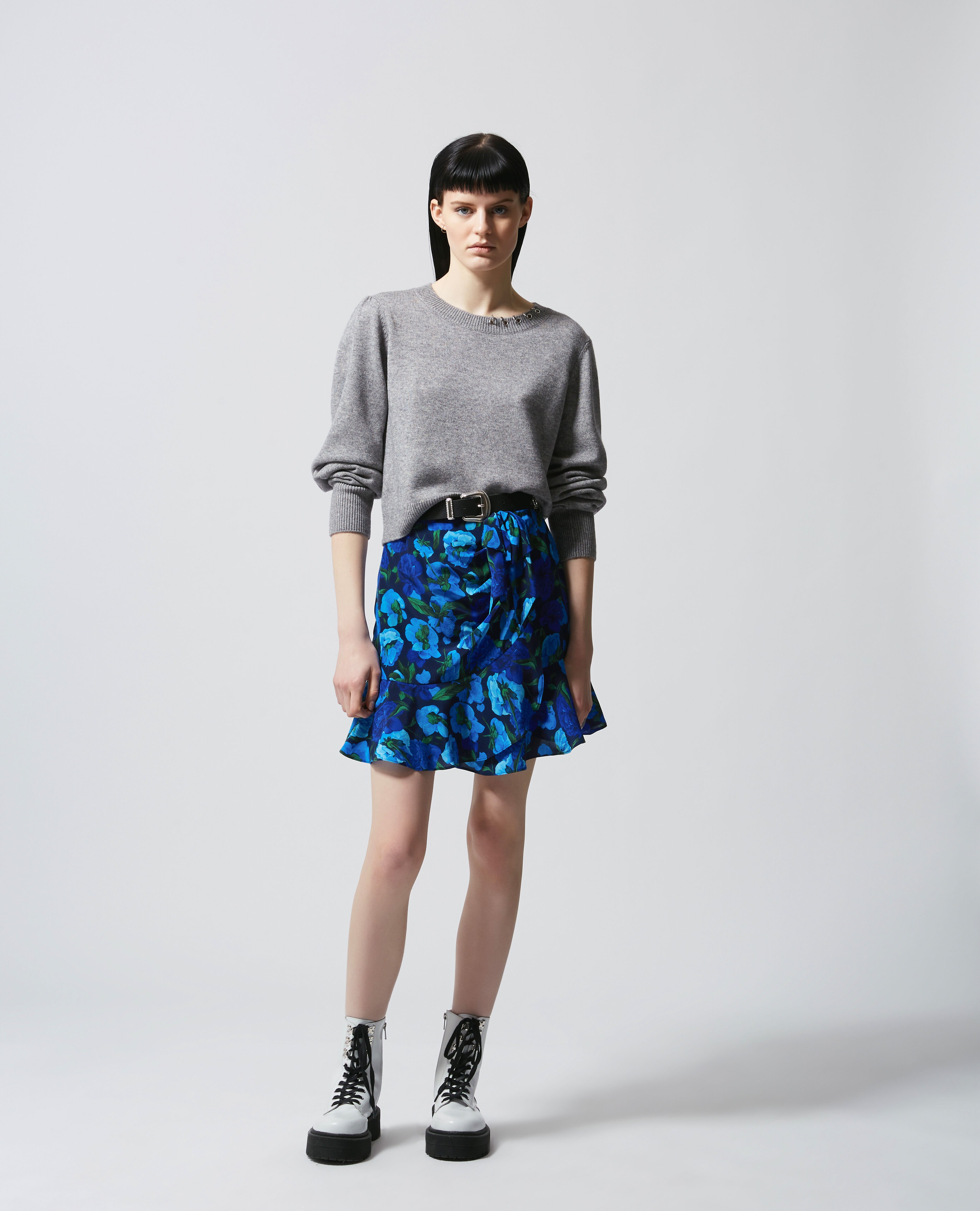 Silk skirt print online