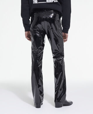 The Kooples H BLACK black vinyl leather jeans