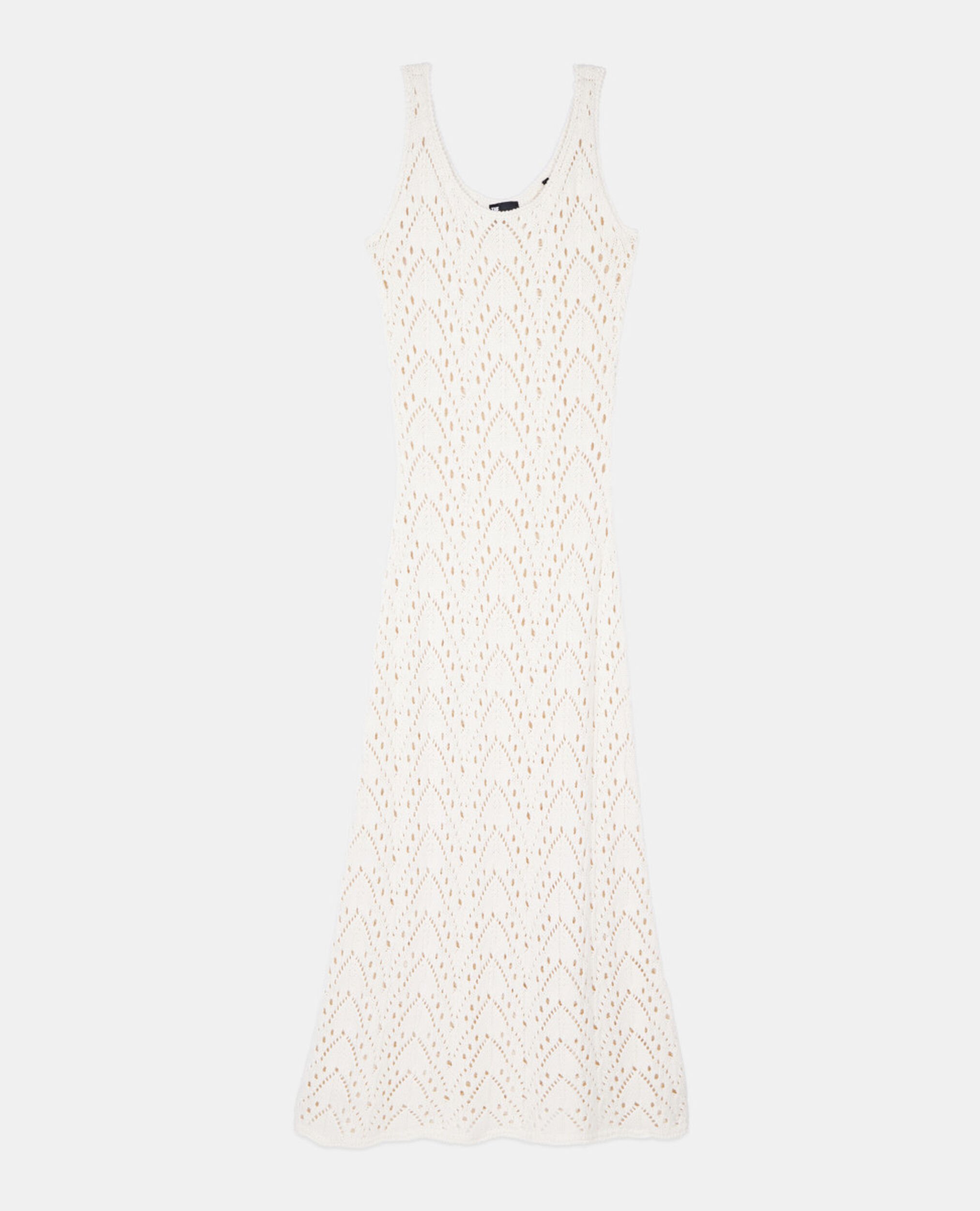 Robe longue en maille écrue, ECRU, hi-res image number null