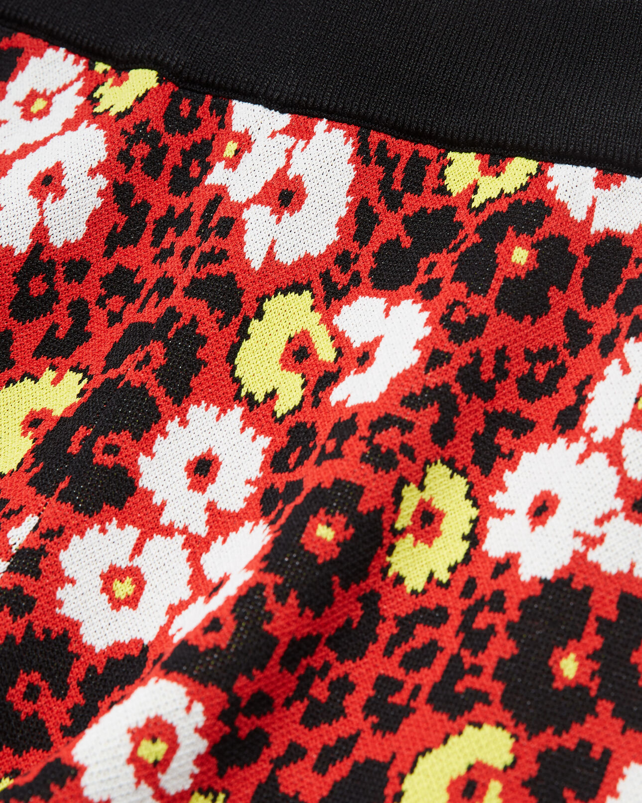 The Kooples FEMME DARK RED legging imprimé fleuri