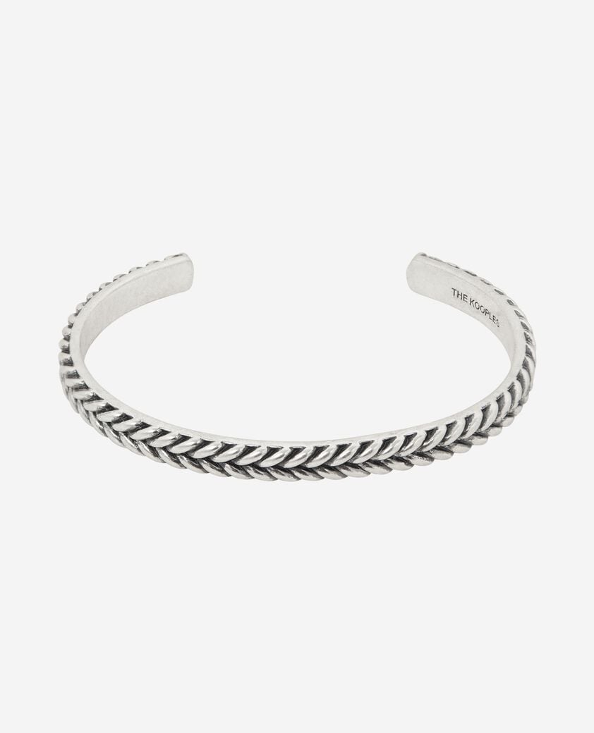 The Kooples MEN SILVER silver bangle bracelet