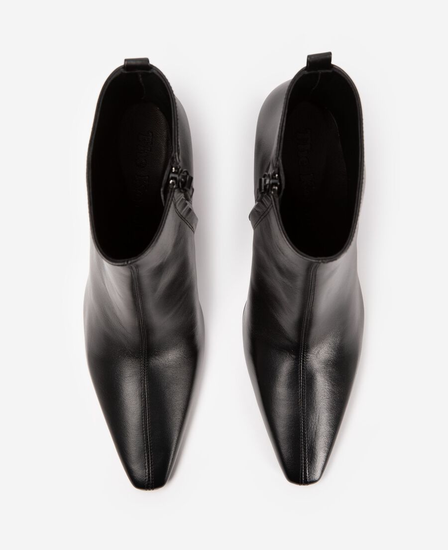 The Kooples DAMEN BLACK schwarze leder-ankle-boots