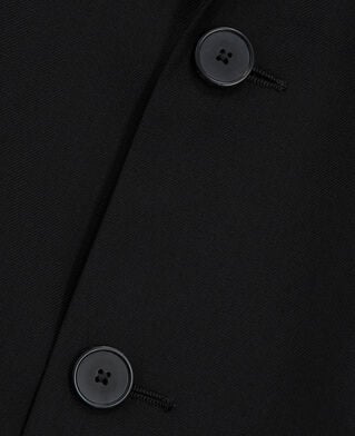 The Kooples HOMME BLACK veste de costume en laine noire coupe tailleur ajustée