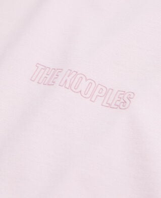 The Kooples H PALE PINK men's pink t-shirt with logo