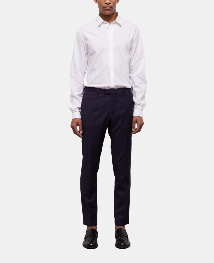 The Kooples HOMME NAVY pantalon de costume bleu marine