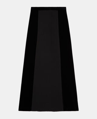The Kooples FEMME BLACK jupe longue noire