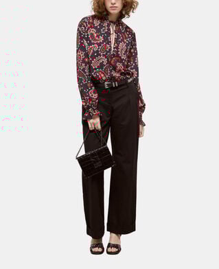 The Kooples FEMME BLACK - RED blouse imprimée