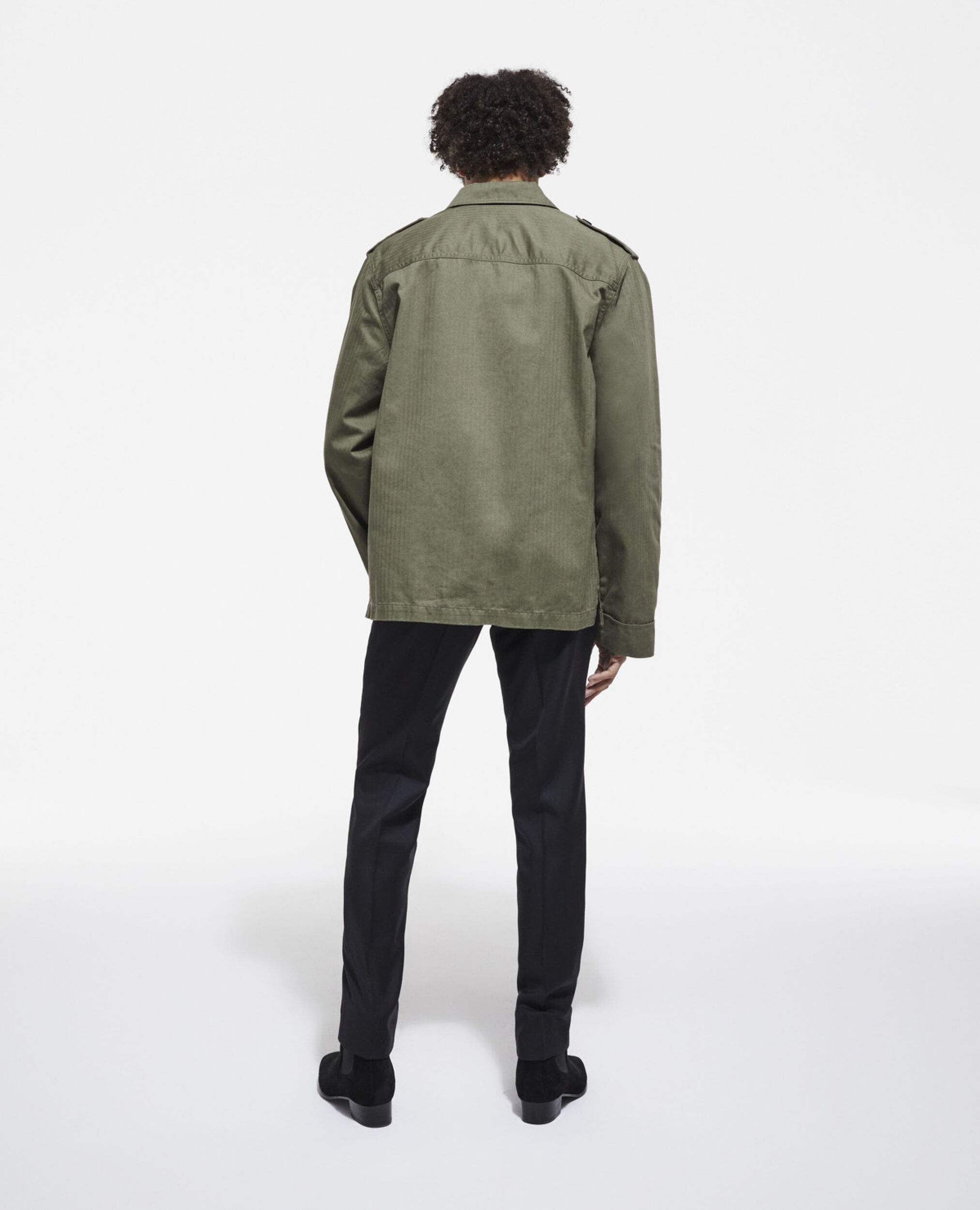 Chemise kaki doublure léopard, OLIVE NIGHT, hi-res image number null