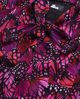 The Kooples FEMME PINK top imprimé avec volants