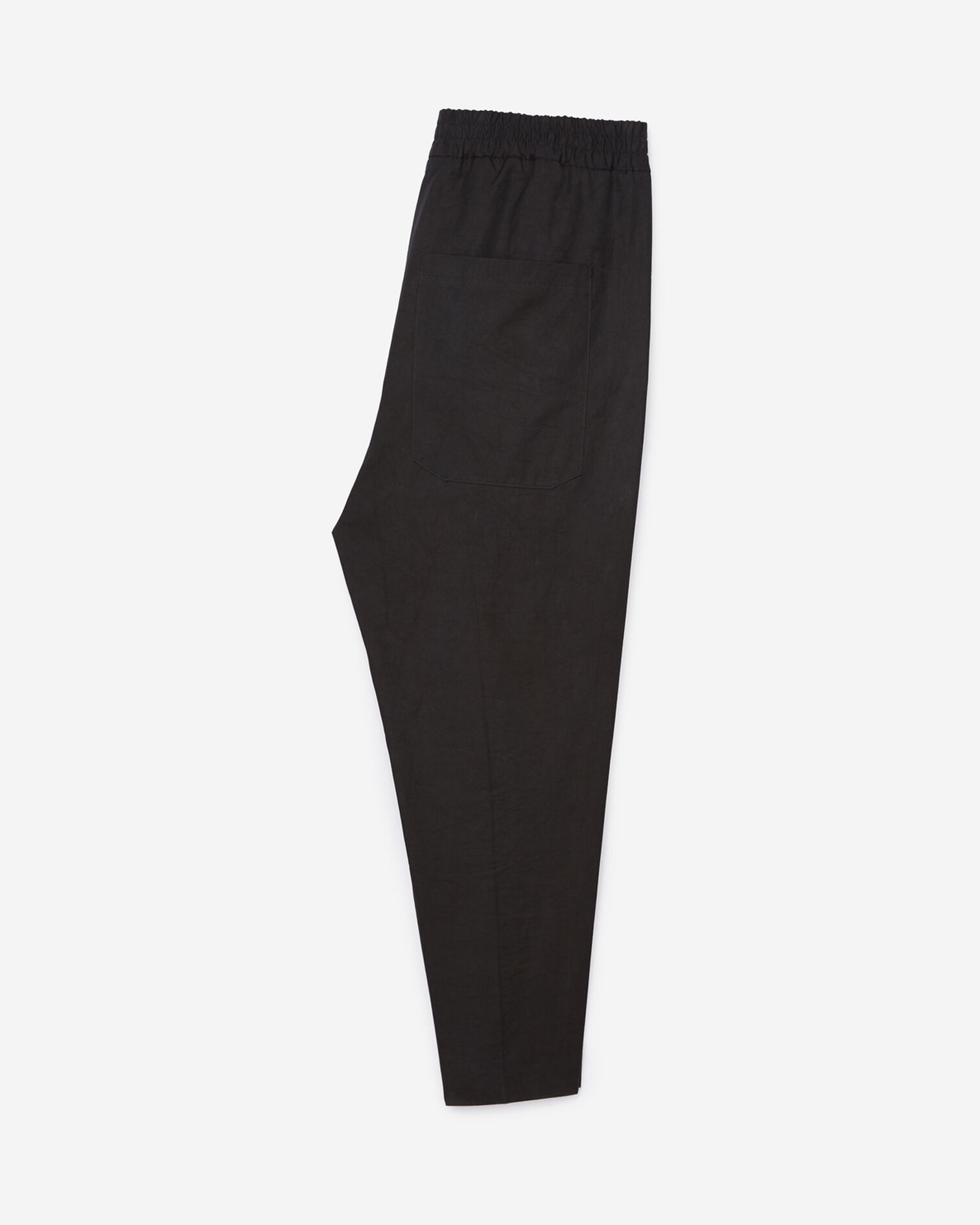 Schwarze Chino aus Baumwolle und Lyocell, BLACK, hi-res image number null