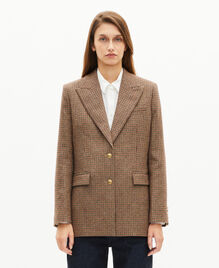 , CAMEL MELANGE / BURGUNDY, hi-res image number null