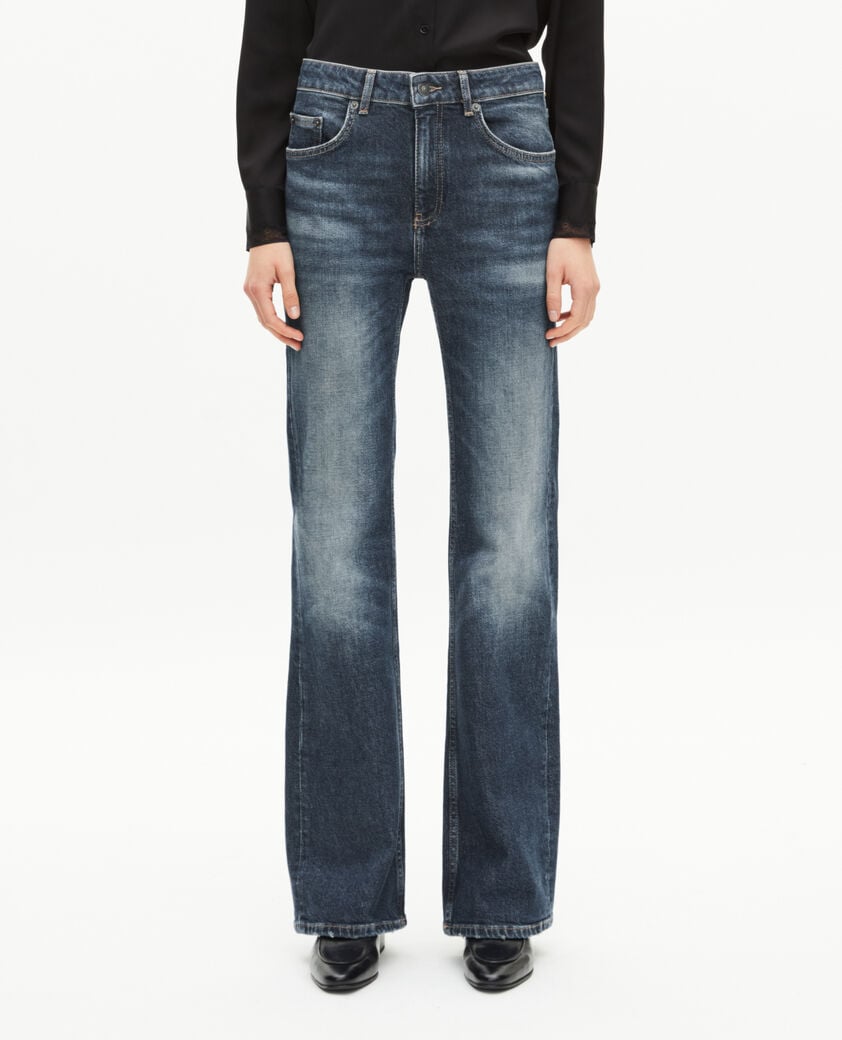 The Kooples F BLUE ELECTRIC blue wide-leg jeans