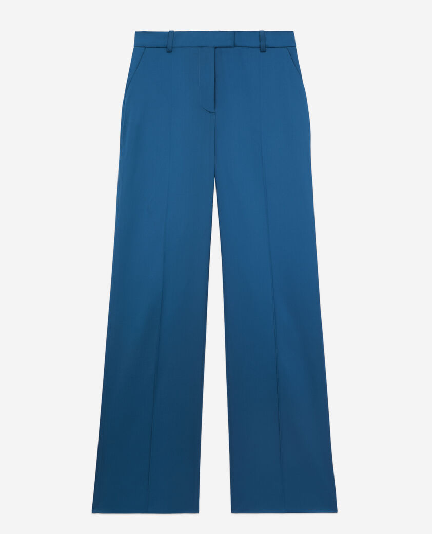The Kooples MUJER DEEP BLUE pantal&oacute;n traje azul satinado