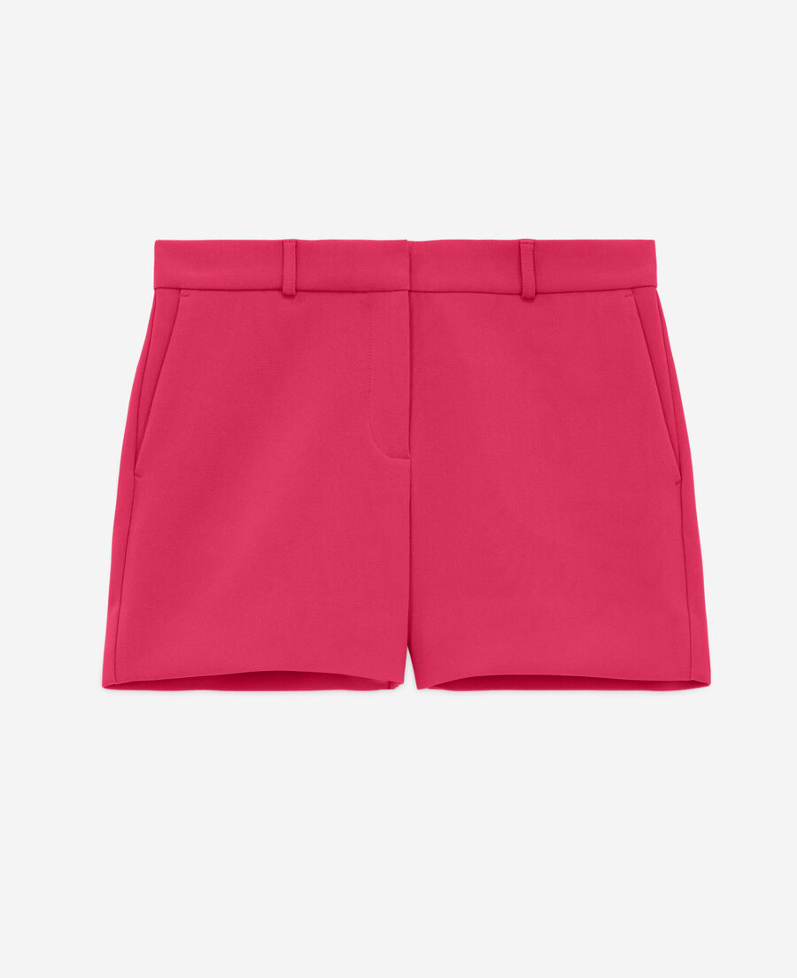 rosa anzugshorts aus krepp