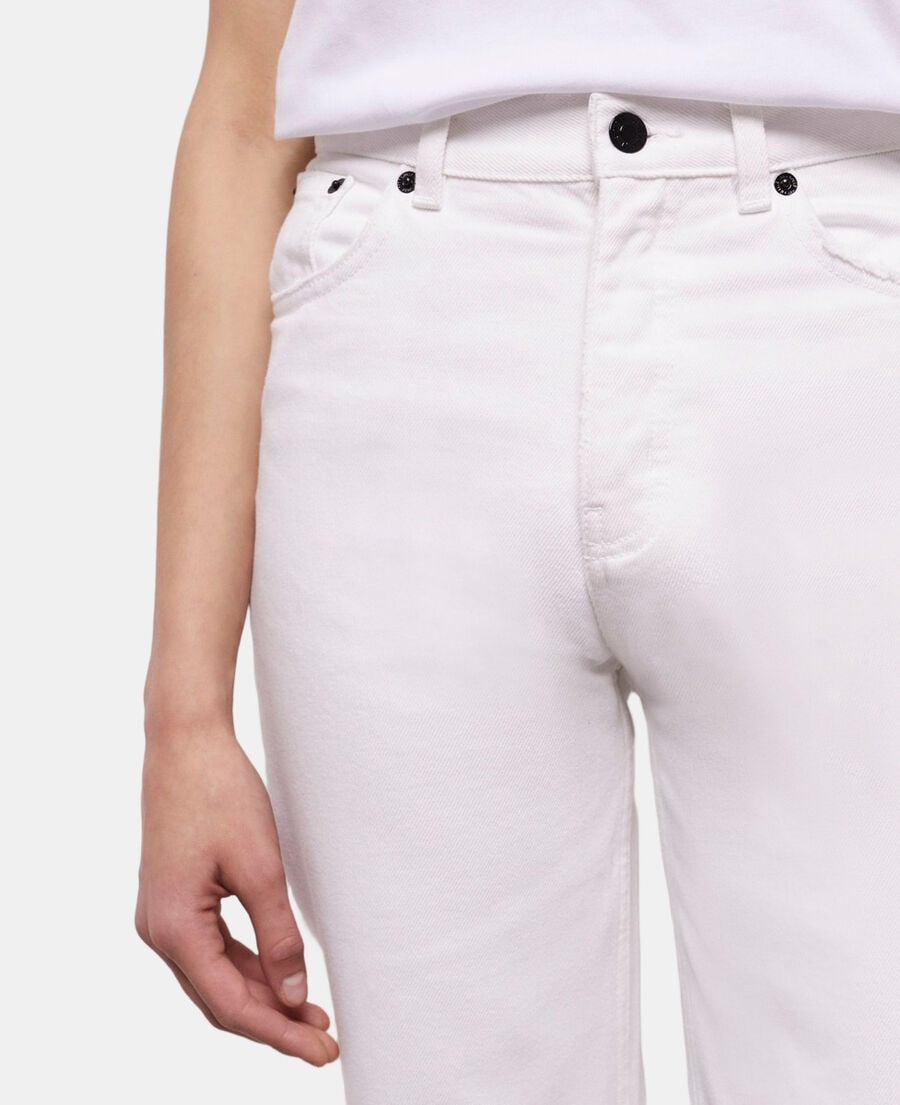 The Kooples F WHITE white straight-cut jeans