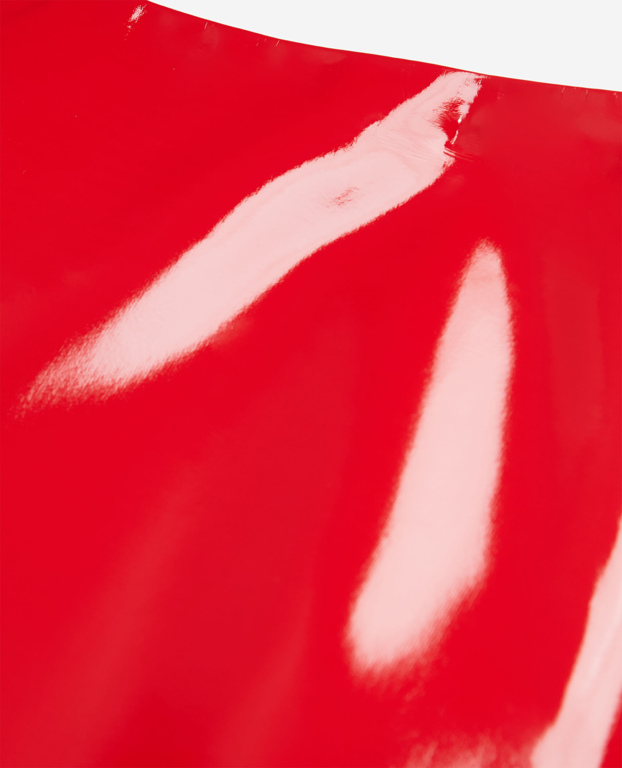 Jupe courte en vinyle rouge, RED, hi-res image number null