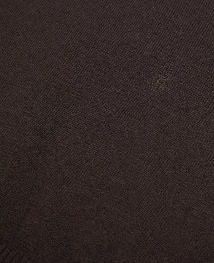 The Kooples HOMBRE DARK BROWN jersey lana marr&oacute;n