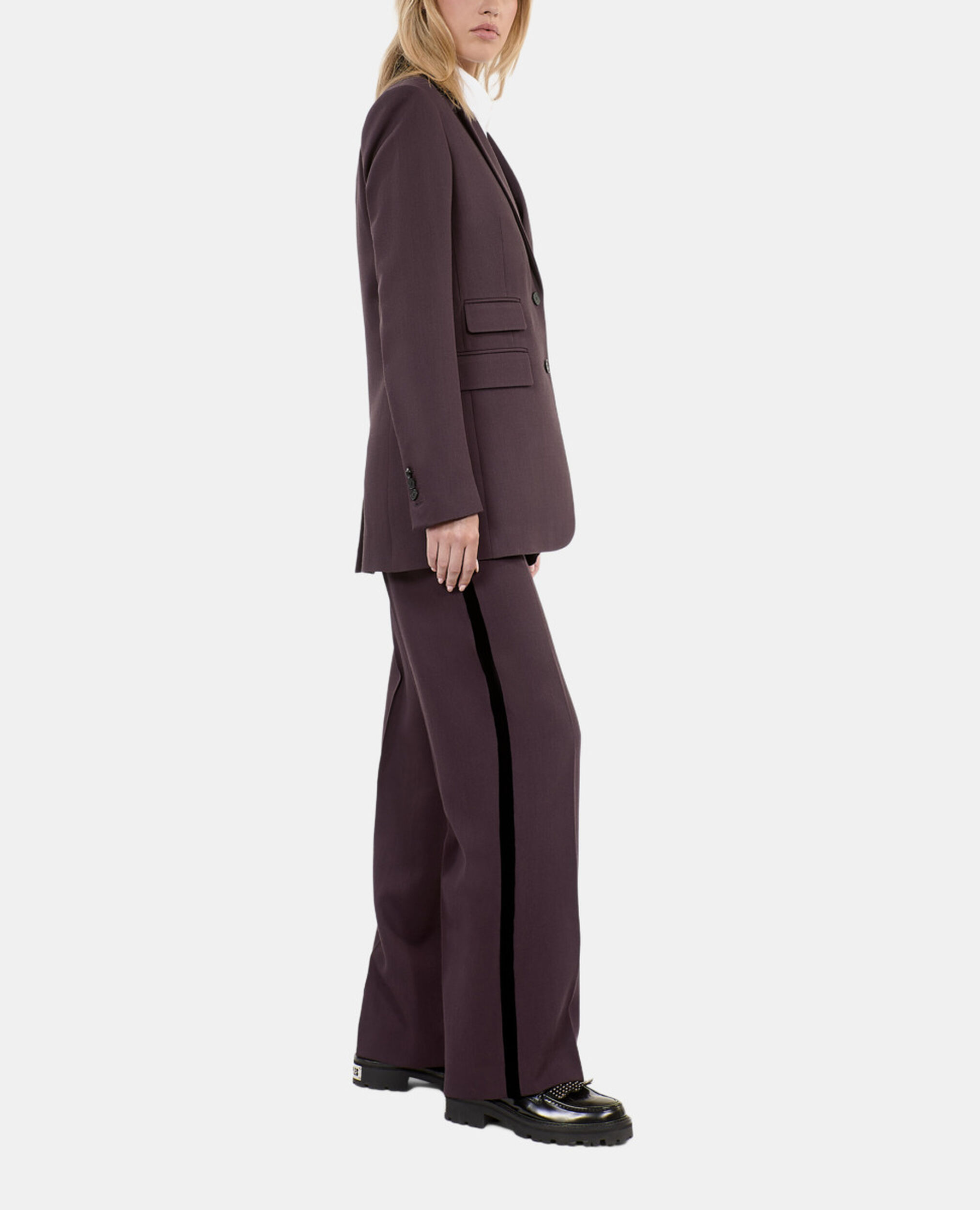 Braune Anzugjacke aus Wolle, BROWN, hi-res image number null