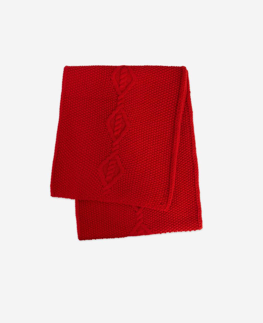 The Kooples MIXTE TANGO RED écharpe en laine rouge