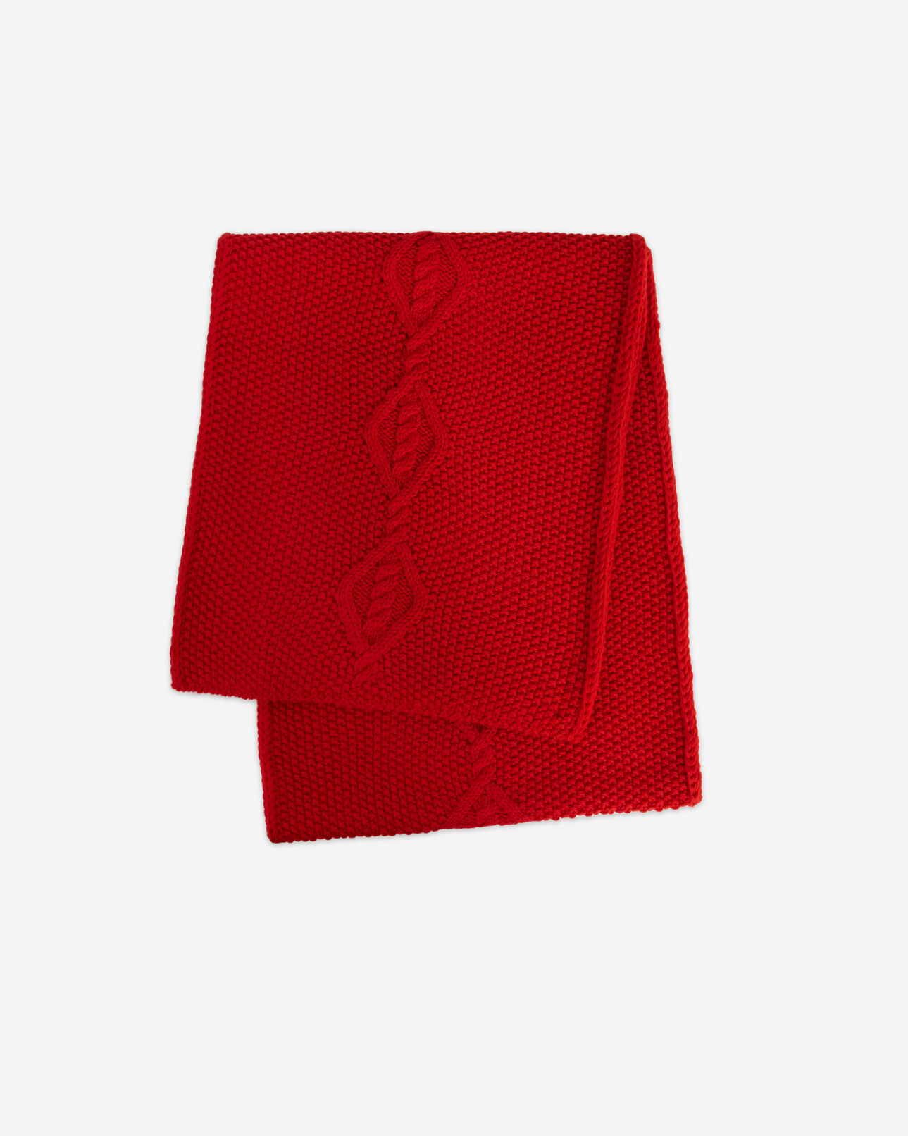 The Kooples MIXED TANGO RED red wool scarf