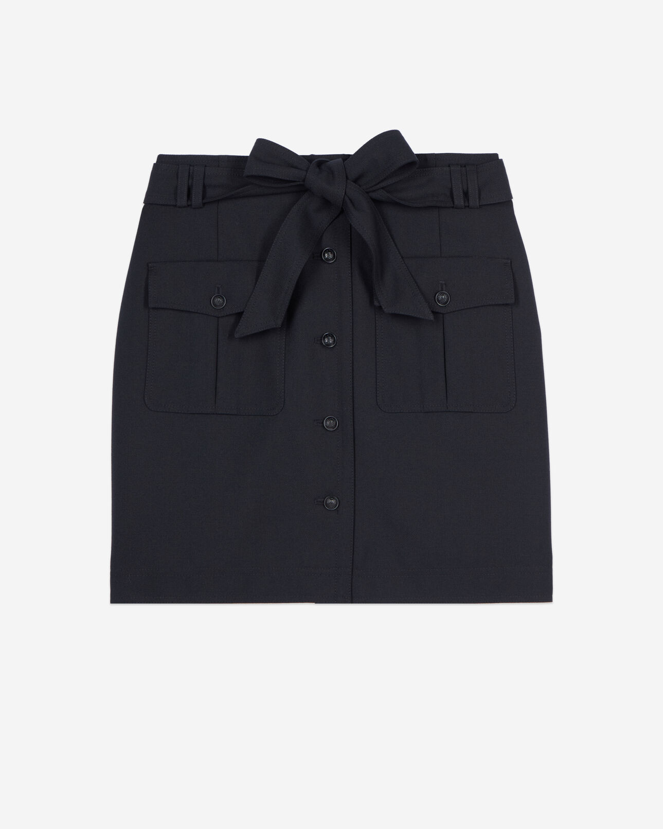 The Kooples FEMME BLACK jupe courte noire