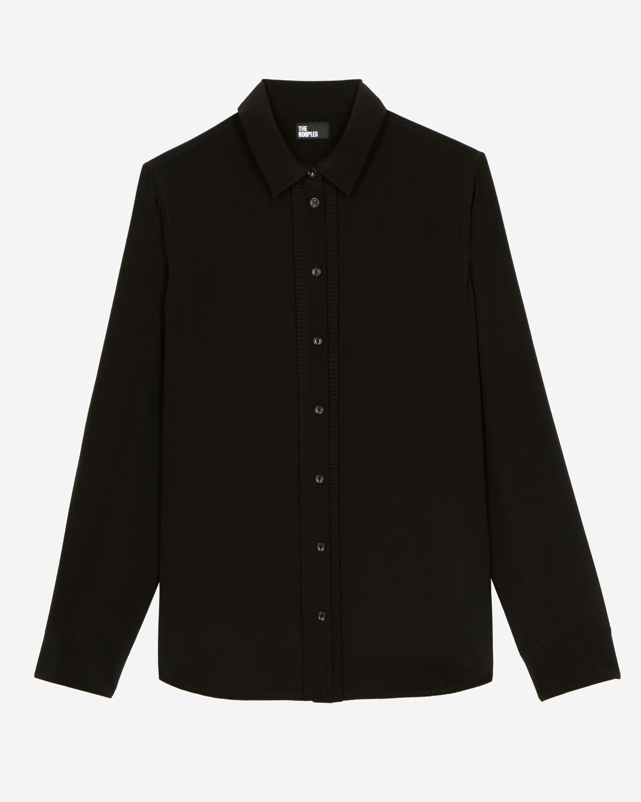 The Kooples MUJER BLACK camisa de seda negra