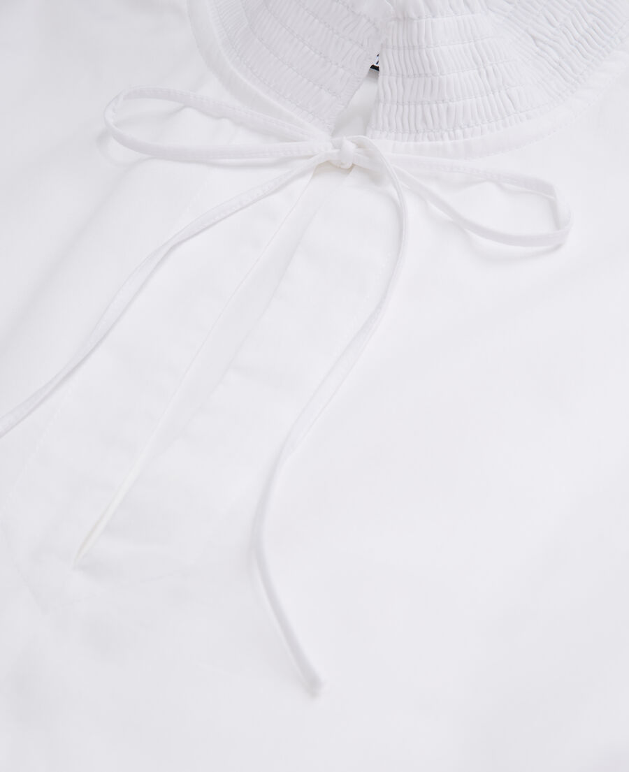 long white dress with broderie anglaise