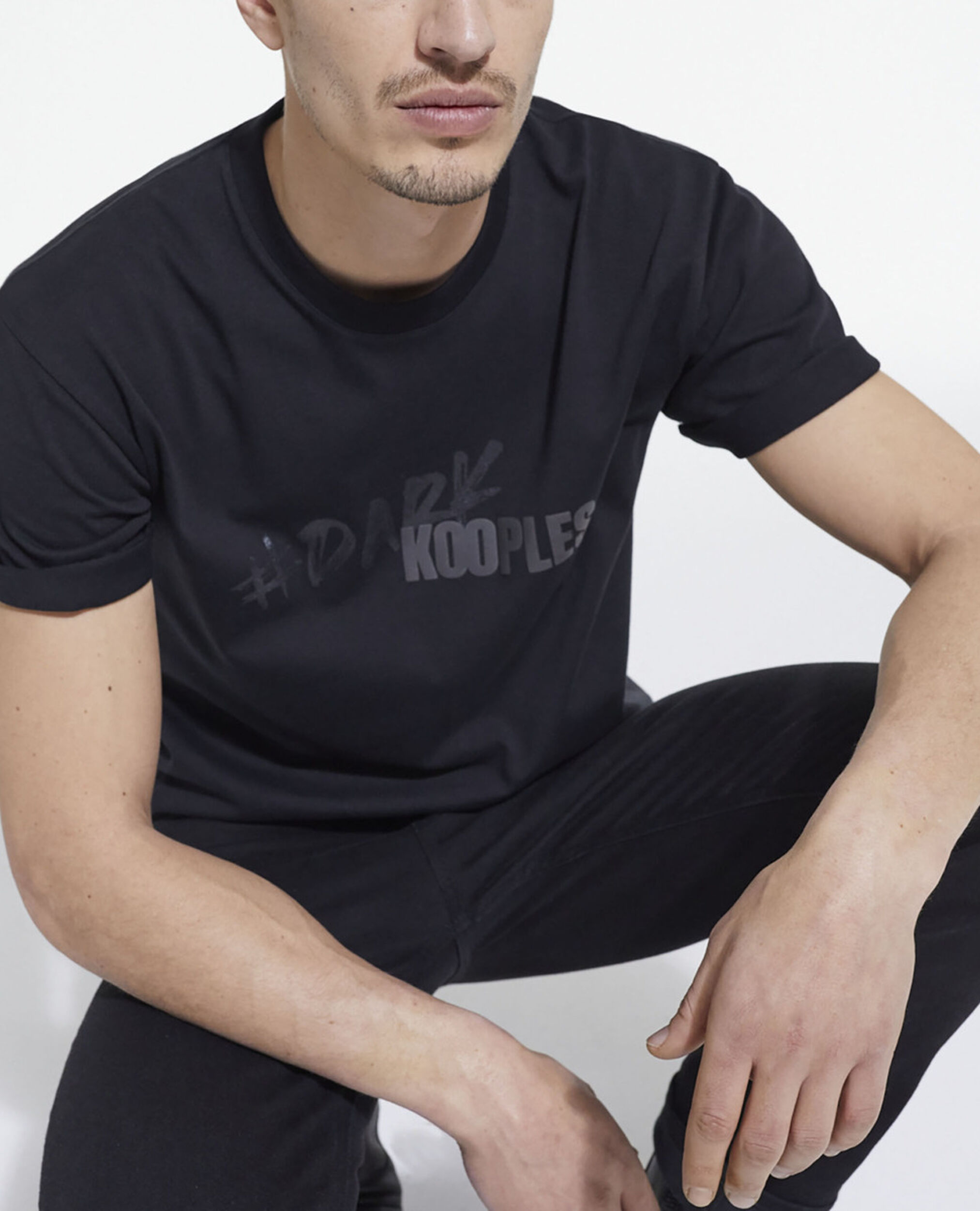 The Kooples logo T-shirt, BLACK, hi-res image number null