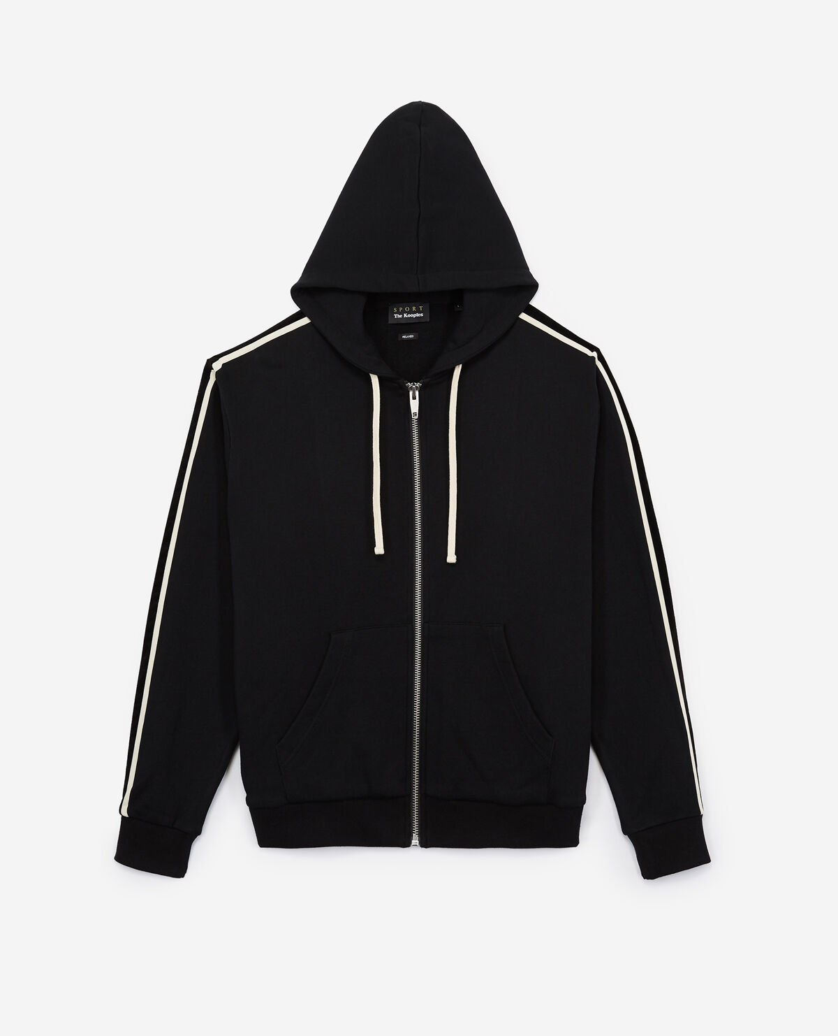 Black fleece zip up deals jacket