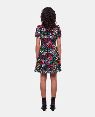 The Kooples FEMME MULTICOLOR robe courte imprimée avec boutonnage