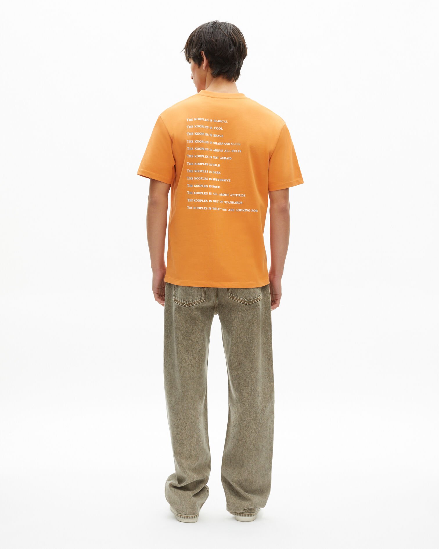 What is orange T-shirt, ABRICOT, hi-res image number null