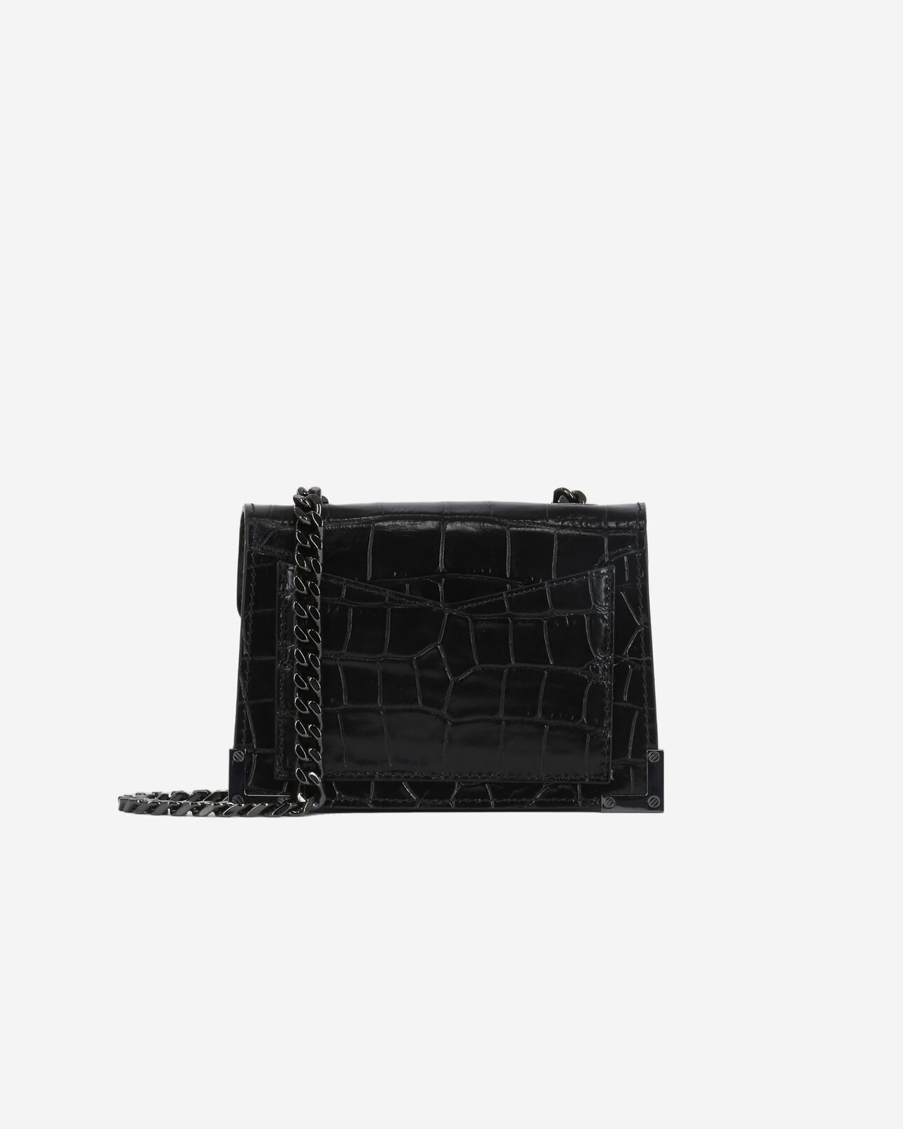 The Kooples FEMME BLACK sac emily nano en cuir noir
